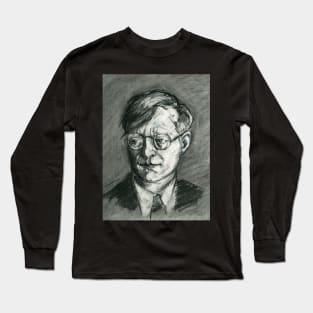 Dmitri Shostakovich - charcoal portrait Long Sleeve T-Shirt